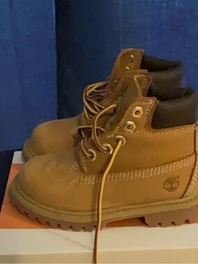 Timberland Kids Wheat/Tan Lace-Up Work Boots